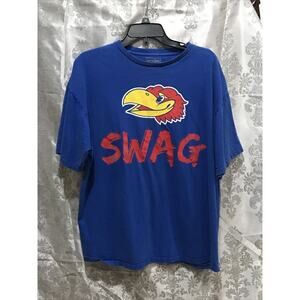 Jayhawks SWAG Blue T Shirt Size XL By Champs Sports